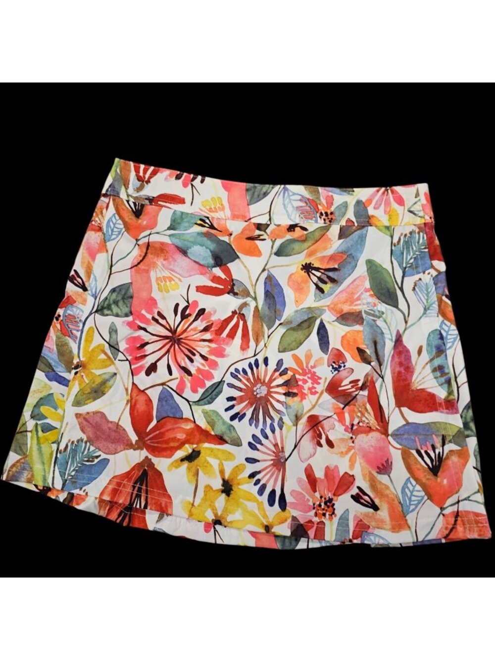 Ripskirt Floral Wrap Skirt Coverup Sz S Water Repellant Wildflower Watercolor